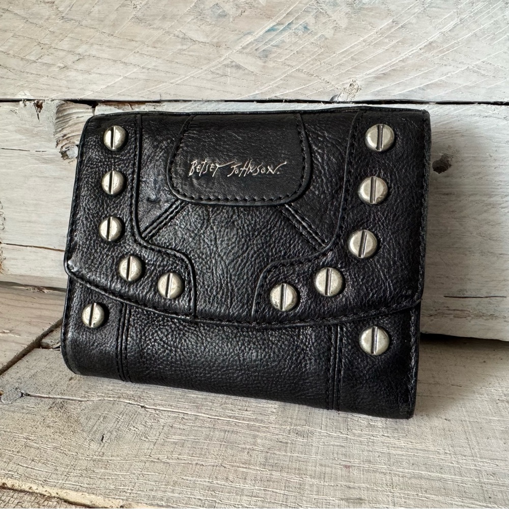 Betsey Johnson Screwed Leather Wallet